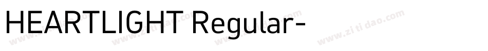 HEARTLIGHT Regular字体转换